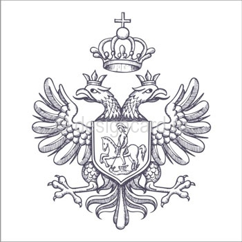 Российская империя (двуглавый орел с печати Лжедмитрия I - Россия)