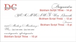 Bickham-Script-Three (шрифт для визиток)